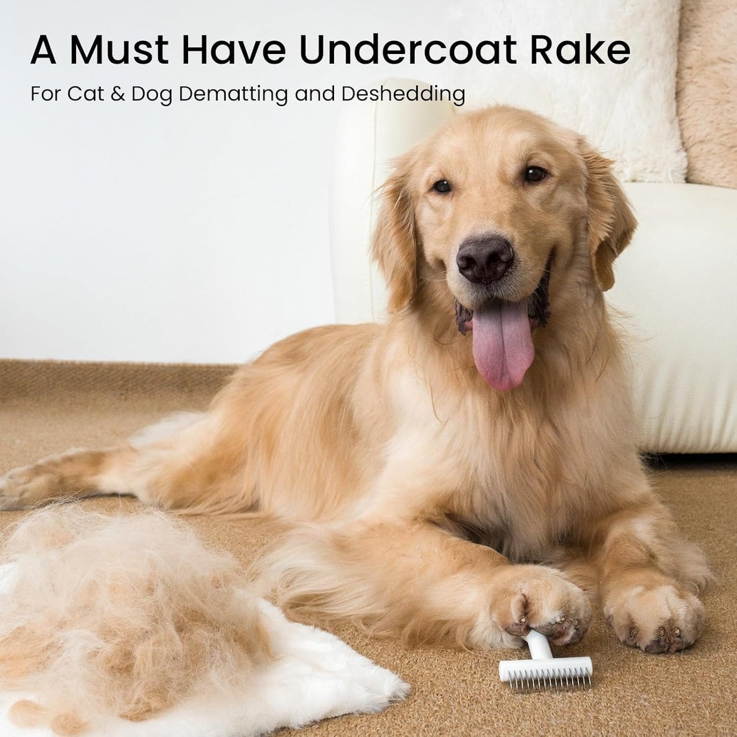 Undercoat Rake for Dogs - Cats