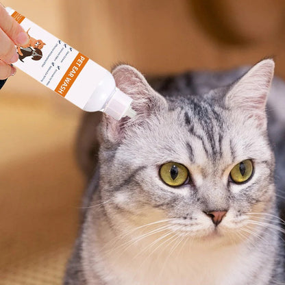 🐾 BUY 2 GET 1 FREE! ✨ Pet Ear Cleaner - Gentle Formula with Soothing Aloe for Dogs & Cats, Prevents Infections & Odor