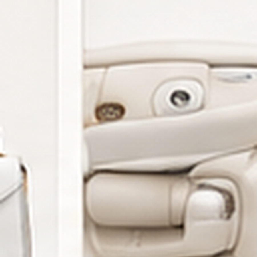 Light leather car interior