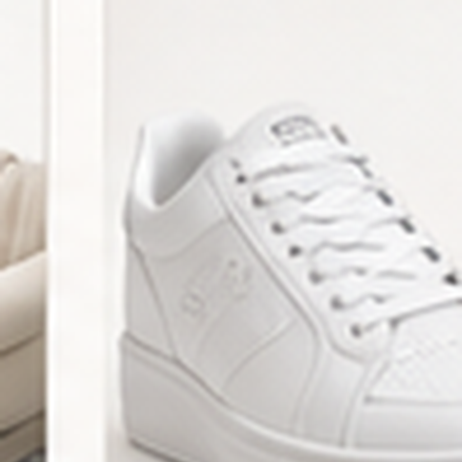White leather shoes
