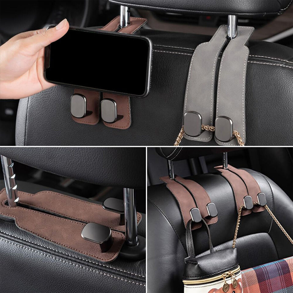 Car Seat Headrest Hooks Keep Your Car Tidy!
