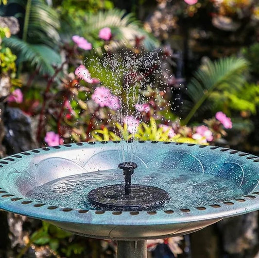 🎁Solar Fountain, 🔥Solar Powered Bird Bath Fountain Pump with 4 Nozzles 1.4W Solar Panel Kit Water Pump, Outdoor Watering Submersible Pump for Pond, Pool, Garden, Fish Tank🔥
