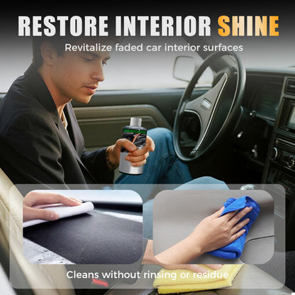 Instant Shine & Protection Car Interior Polisher🚗Brush and cloth included