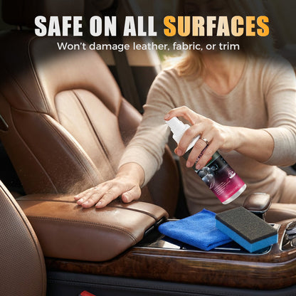 Instant Shine & Protection Car Interior Polisher🚗Brush and cloth included