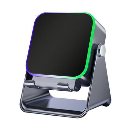 💎🔥 50% OFF 5-IN-1 WIRELESS SPEAKER STAND! 💎 Induction Audio, Phone Holder & Ambient Light🔥🔥