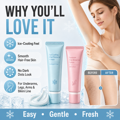 ✨Enjoy fresh,❄️cool and gentle sensation throughout your hair‑removal routine.