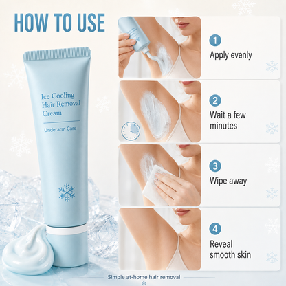 ✨Enjoy fresh,❄️cool and gentle sensation throughout your hair‑removal routine.