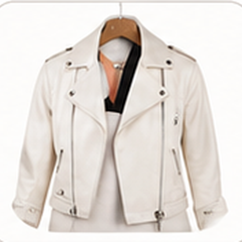 White leather jacket