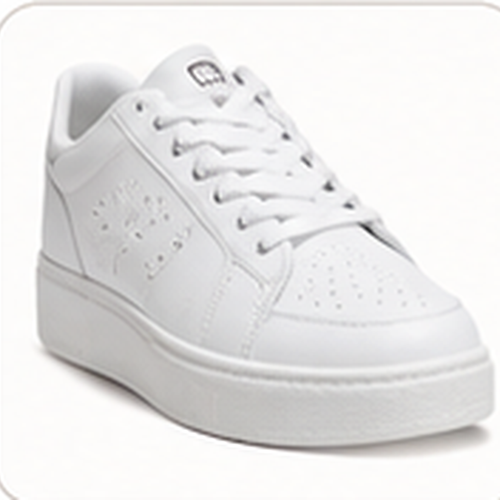 White leather shoes