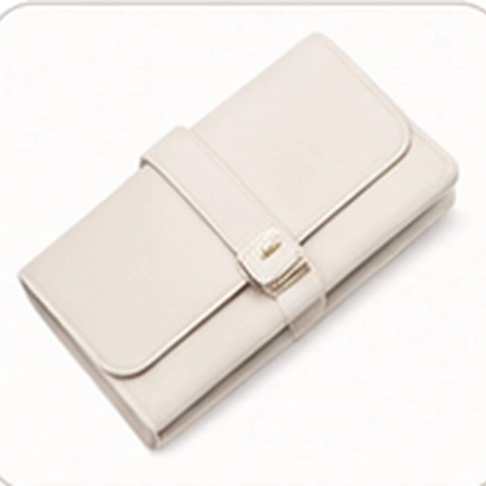 White leather wallet